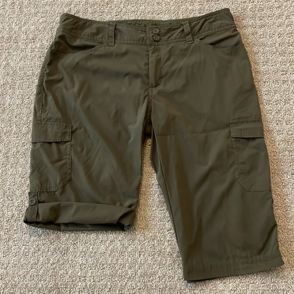 Patagonia Olive Green Solimar Convertible Bermuda Shorts - Picture 2 of 8
